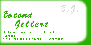 botond gellert business card