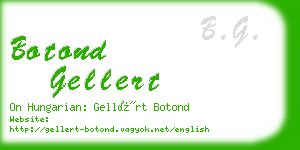 botond gellert business card